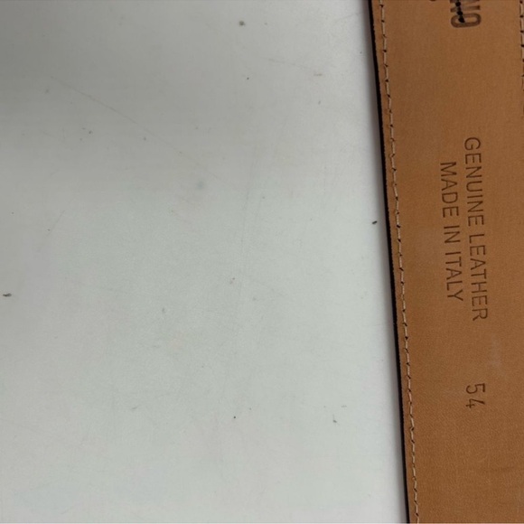 Moschino couture leather belt size 54 cm made in Milan Italy main image 4